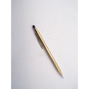 Cross Ballpoint Pencil Gold Tone Fine Point Engraved Barrel Classic Design Read